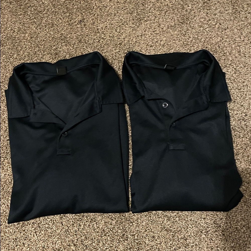 Bundle of Two Men's Navy Polo Golf Shirt